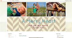 Desktop Screenshot of amerryheartblog.com